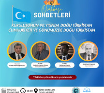 A panel titled “East Turkestan Republic on the 90th Anniversary of its Establishment and East Turkestan Today” to take place A panel titled “East Turkestan Republic on the 90th Anniversary of its Establishment and East Turkestan Today” to take place