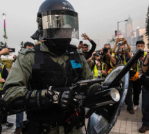 Hong Kong police clash with protesters after Uighur rally Hong Kong police clash with protesters after Uighur rally
