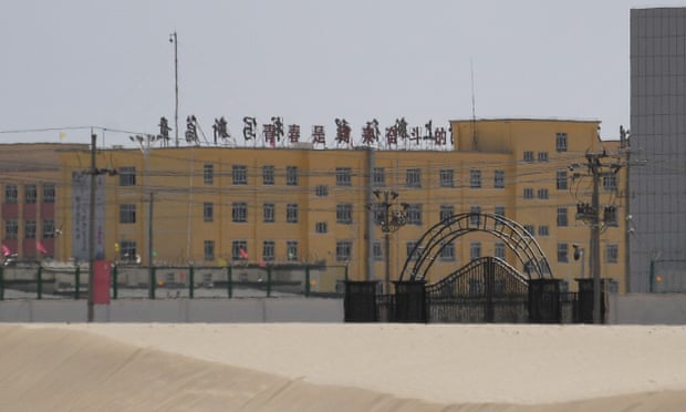 Facility believed to be a re-education camp where mostly Muslim ethnic minorities are detained. Photograph: Greg Baker/AFP via Getty Images
